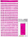 Heart Shimmer Foil Door Curtain