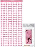 Heart Shimmer Foil Door Curtain