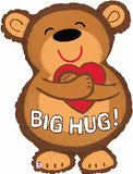 Teddy Bear Hug Supershape Foil Balloon