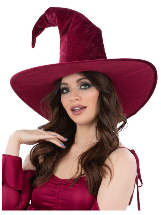 Twisted Velour Witch Hat