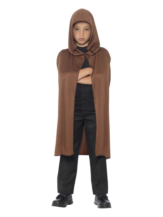 Child Hooded Cape Brown