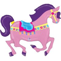Carousel Horse Supershape Foil Balloon