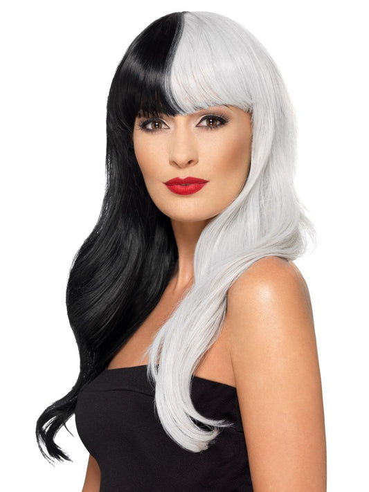 Deluxe Heat Resistant Half and Half Wig