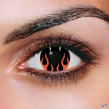 Eye Fusion Hells Flame Contact Lenses- 12 Month Use
