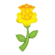 60" Giant Daffodil Supershape Foil Balloon