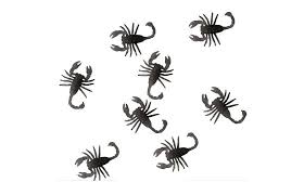 Plastic Scorpions 8pkt