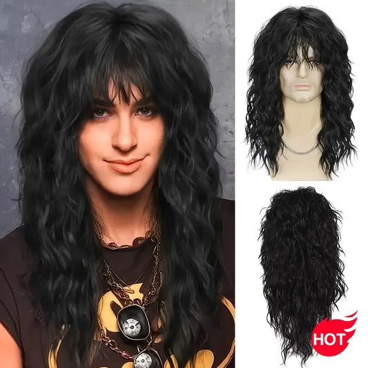 Classic Rocker Wig Black