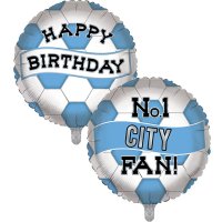 Happy Birthday City Fan 18" Foil Balloon