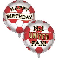 Happy Birthday United Fan 18" Foil Balloon
