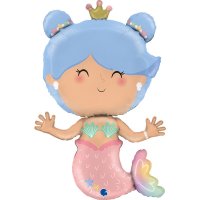 Cute Mermaid Supershape Foil Balloon