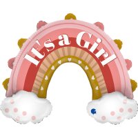 Baby Girl/ Boy Rainbow Supershape Foil Balloon