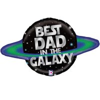Best Dad in the Galaxy 31" Supershape Foil Balloon