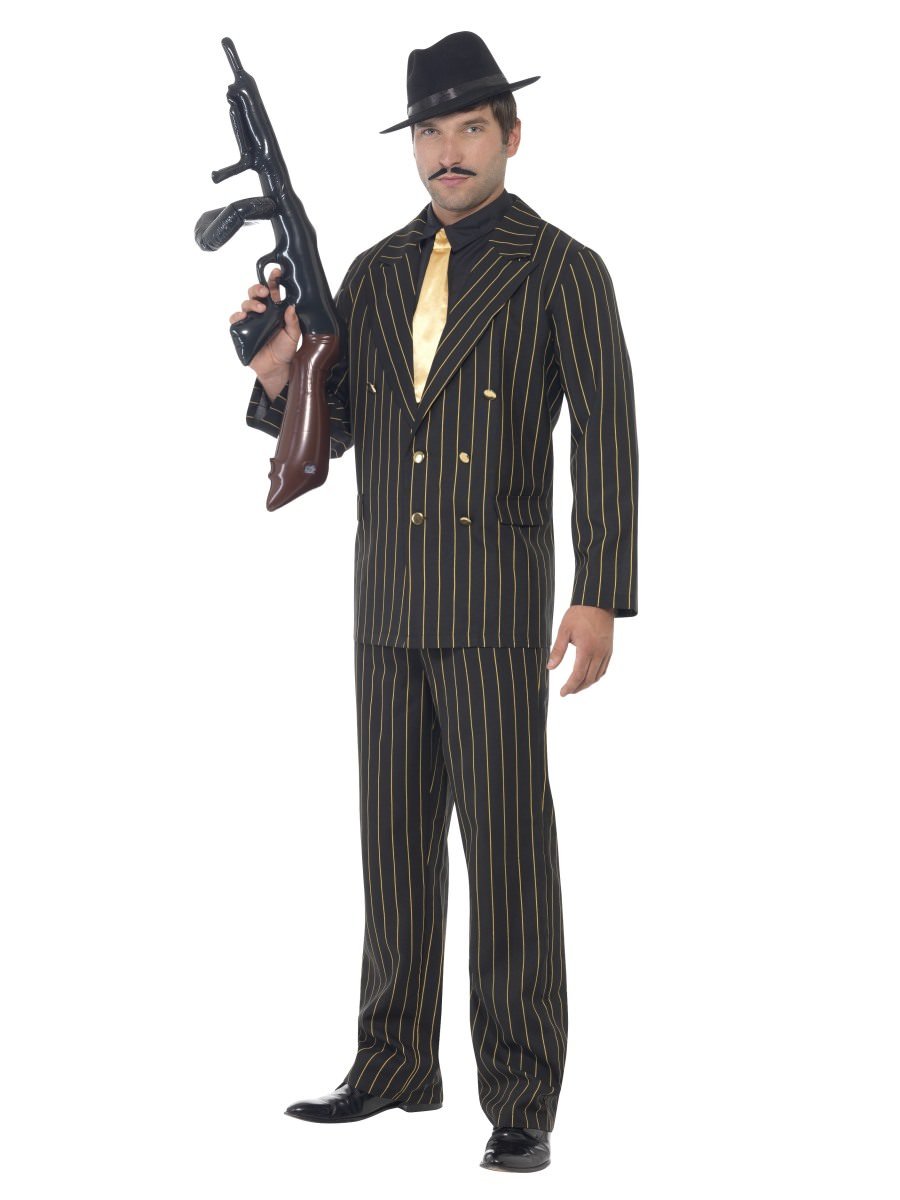 Gold Pinstripe Gangster Costume