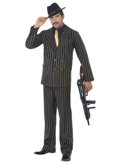 Gold Pinstripe Gangster Costume