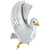 3D Dove Supershape Foil Balloon