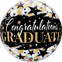 Congratulations Graduate Stars Bubble Foil Balloon