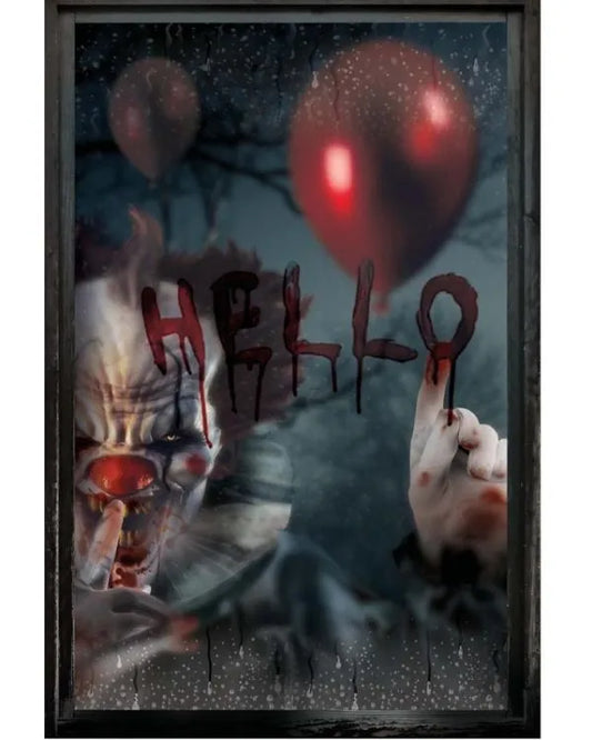 Horror Clown Window Decoration