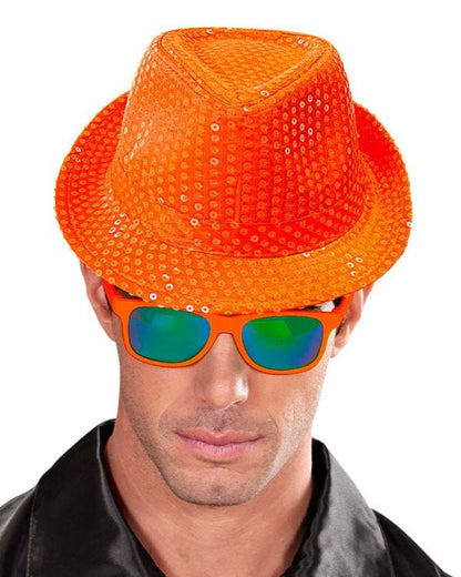 Neon Sequin Fedora