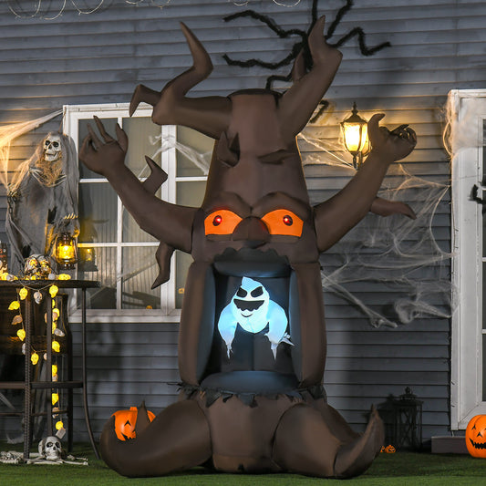 8ft Light-up Air-blown Inflatable Tree and Ghost Decoration