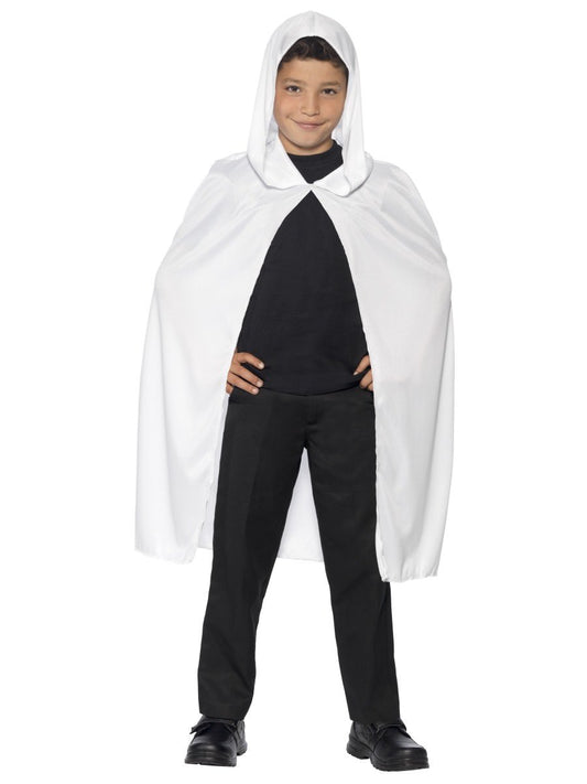 Child Hooded Cape White
