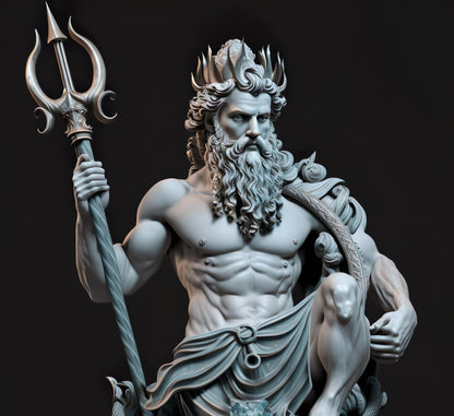 Deluxe God Wig, Beard and Eyebrows White