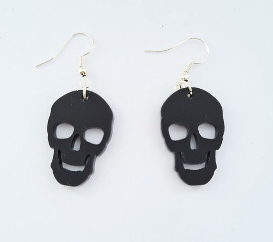 Black Skull Earrings
