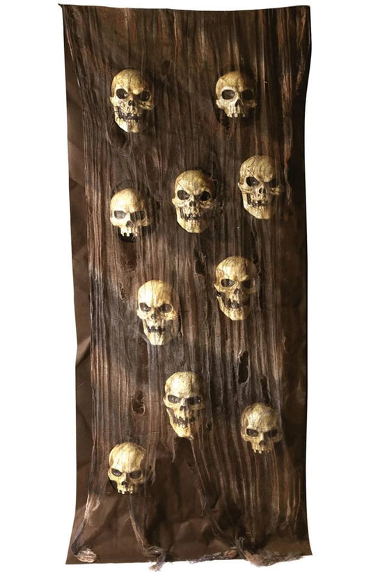 3D Catacomb Skull Door Banner Decoration