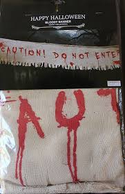Cloth Caution Do Not Enter Banner Decoration