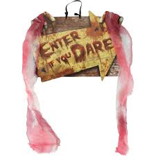 Enter If You Dare Wooden Sign Decoration