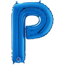 Giant Foil Letter Blue