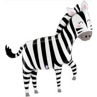 Cute Zebra Supershape Foil Balloon