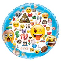 Mixed Emoji 34" Supershape Foil Balloon
