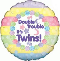 Double Trouble Twins 18" Foil Balloon