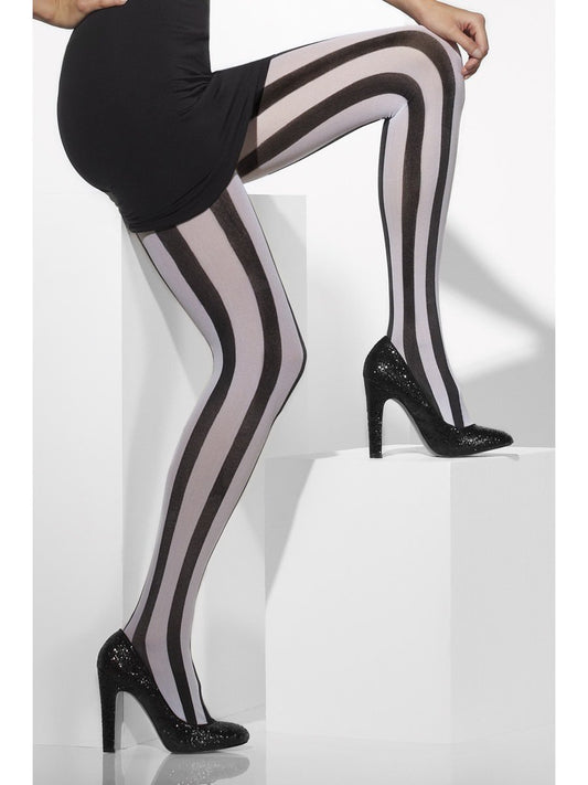 Opaque Striped Tights