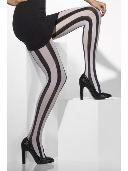 Opaque Striped Tights