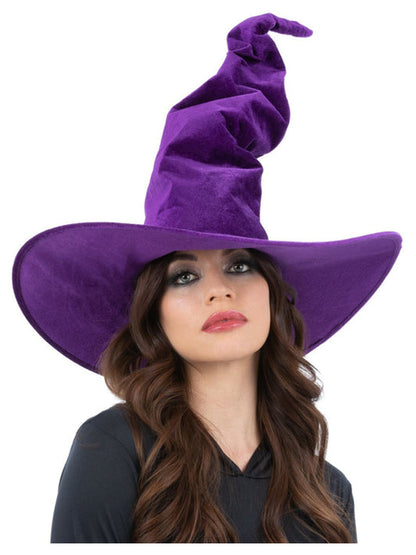 Twisted Velour Witch Hat