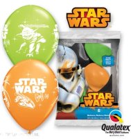 Star Wars Yoda and Vader Latex Balloons - 6 Pack