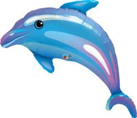 Happy Dolphin Supershape Foil Balloon