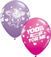 Star Wars Yoda One For Me Latex Balloons - 6/ 25 Pack (Available in Singles)