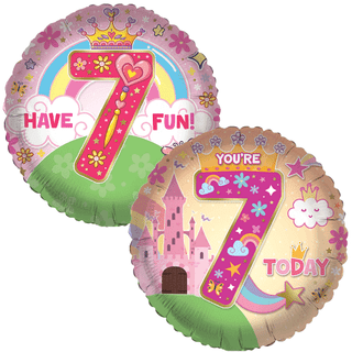 Age 7 Character 18" Foil Balloon