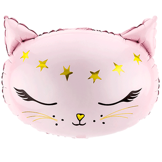 Pink Cat Supershape Foil Balloon