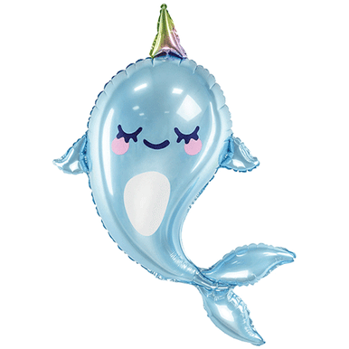 Narwhal Supershape Foil Balloon