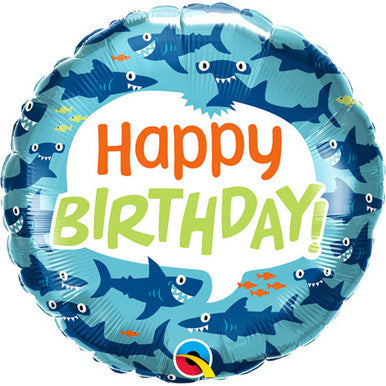 Birthday Shark 18" Foil Balloon