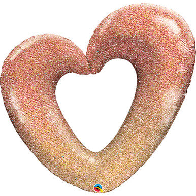 Cutout Heart Supershape Foil Balloon