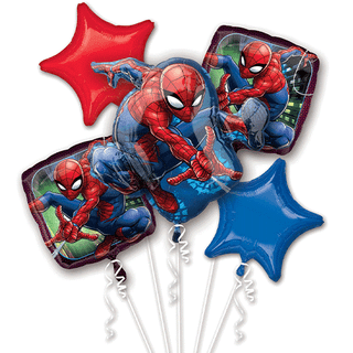 Spiderman Foil Balloon Bouquet