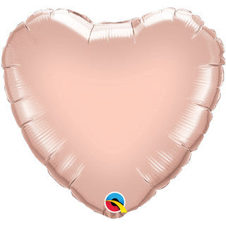 Plain Heart Yellow/ Gold/ Rose 18" Balloon