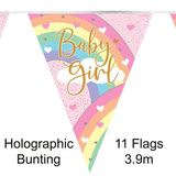 Baby Girl Rainbow Bunting