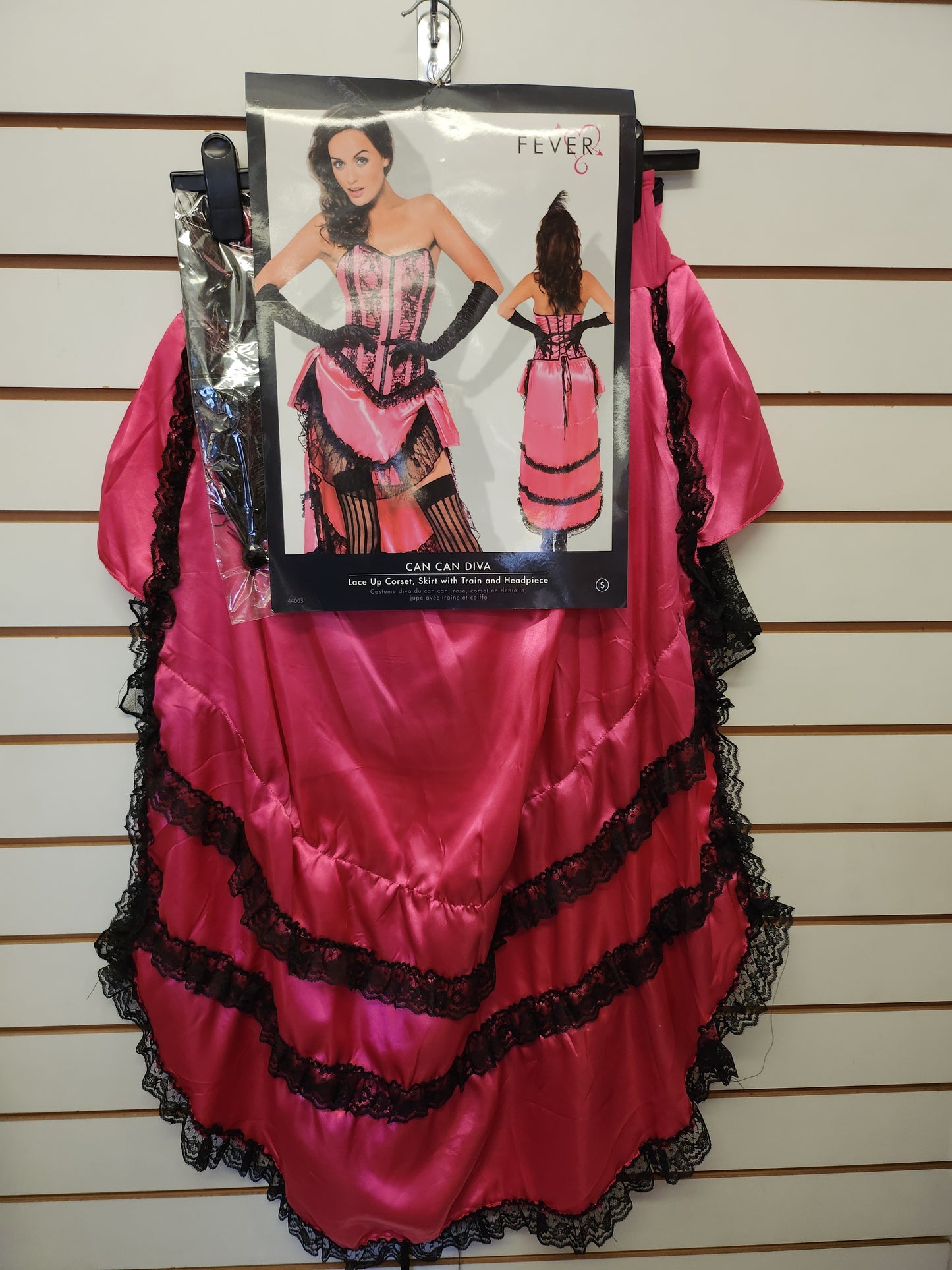 Pink Can Can Girl Costume 8-10