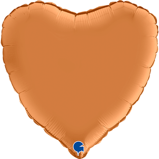Plain Heart Red/ Orange 18" Balloon