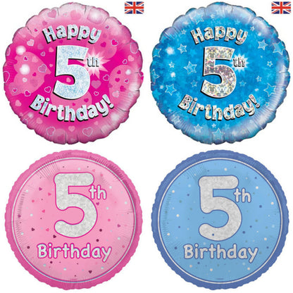 Age 5 Sparkle/ Glitz 18" Foil Balloon